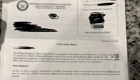 DMDC Data Breach Exposes Personal Information of 3 Million